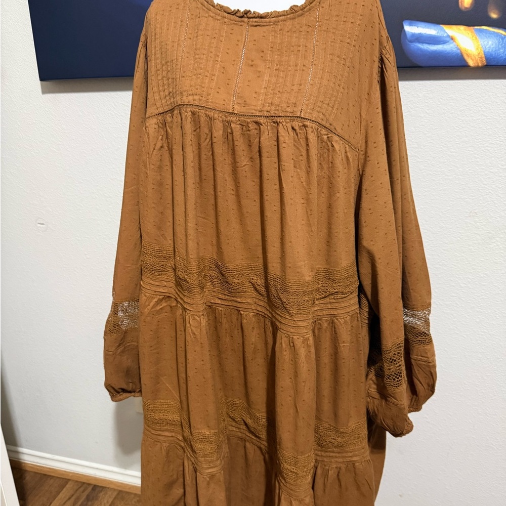 Old Navy Long Sleeve Brown Dress
